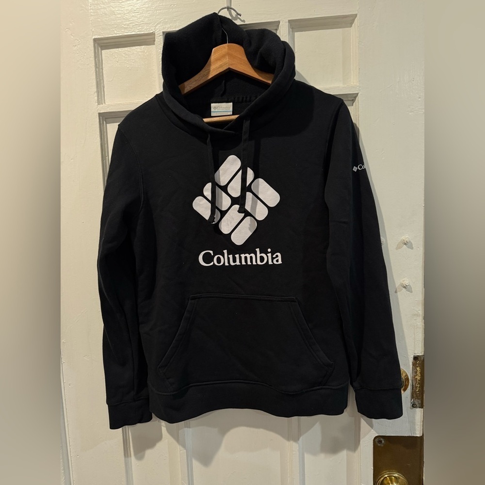 Columbia Black and White Logo Hoodie